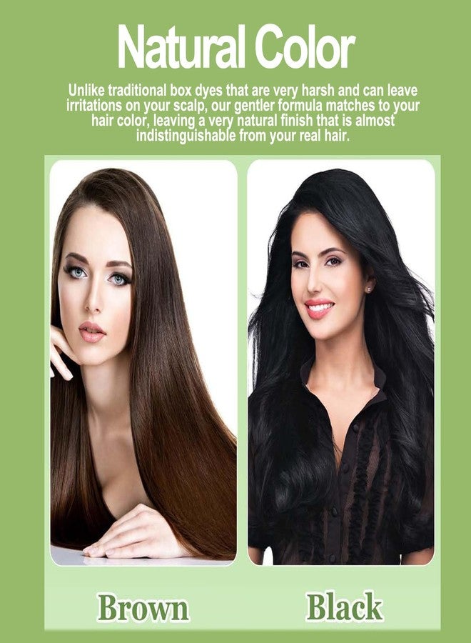 Aseawave Hair Dye Shampoo 3 in 1 for Gray Hair, Shampoo Black Hair Dye for Women Men, Grey Coverage Shampoo 200ml (Dark Brown, M) - Image 4